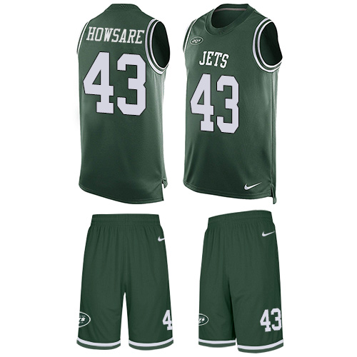 Men's Limited Julian Howsare Nike Jersey Green - #43 Tank Top Suit NFL New York Jets